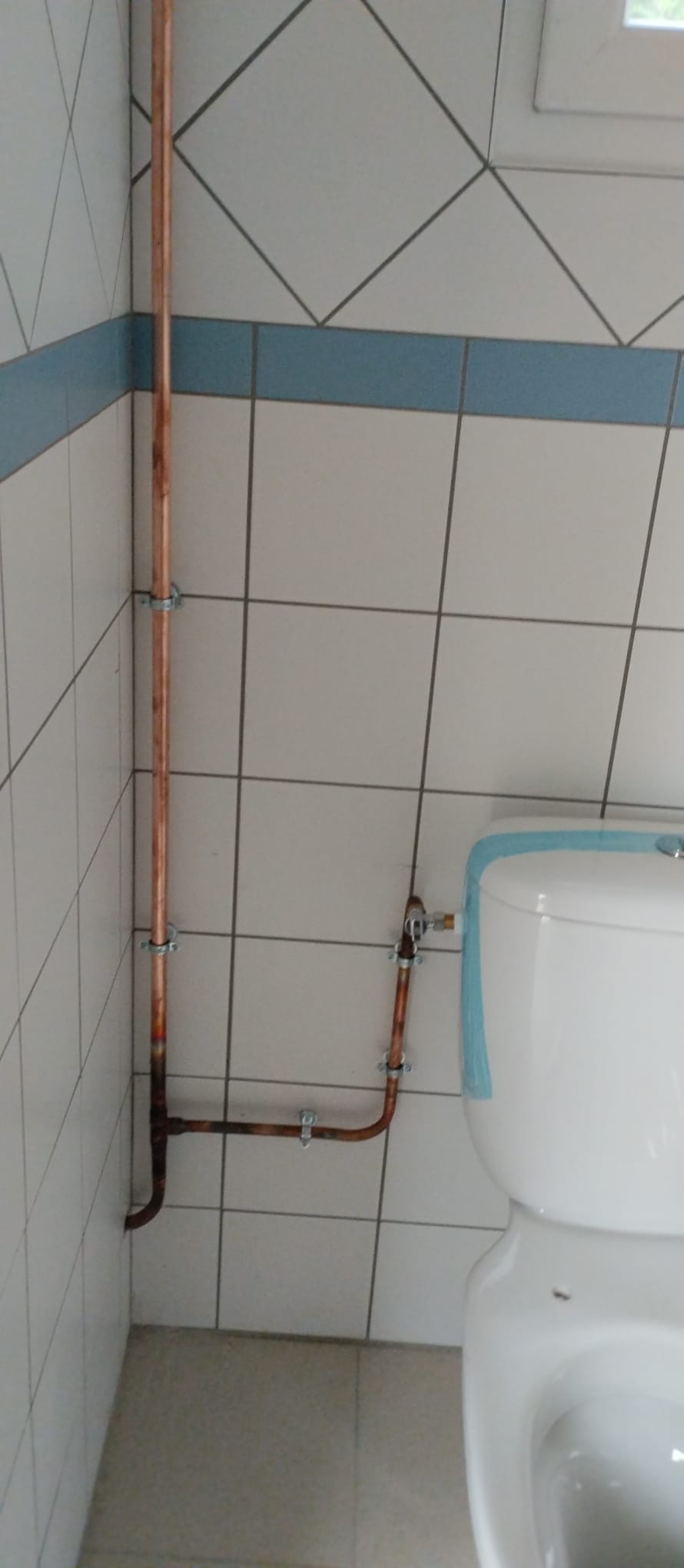 WC tuyauterie cuivre